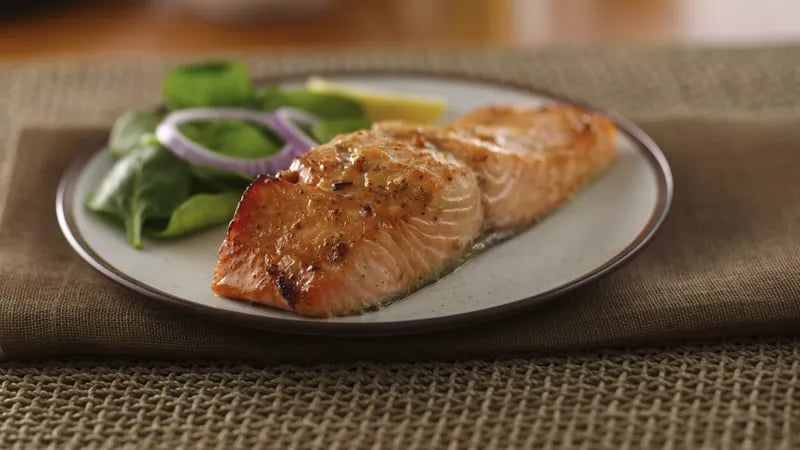 Honey Mustard Glazed Salmon