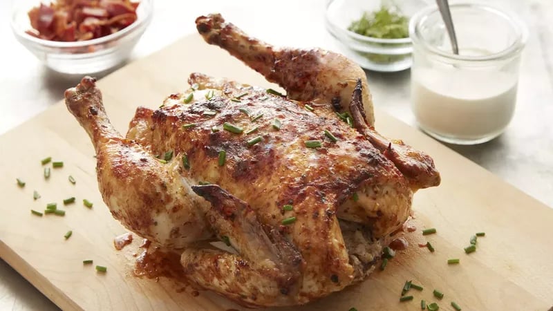 Garlic Ranch Beer-Can Chicken