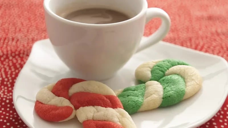 Easy Candy Cane Cookies