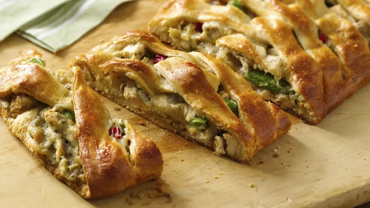 Italian Chicken Braid