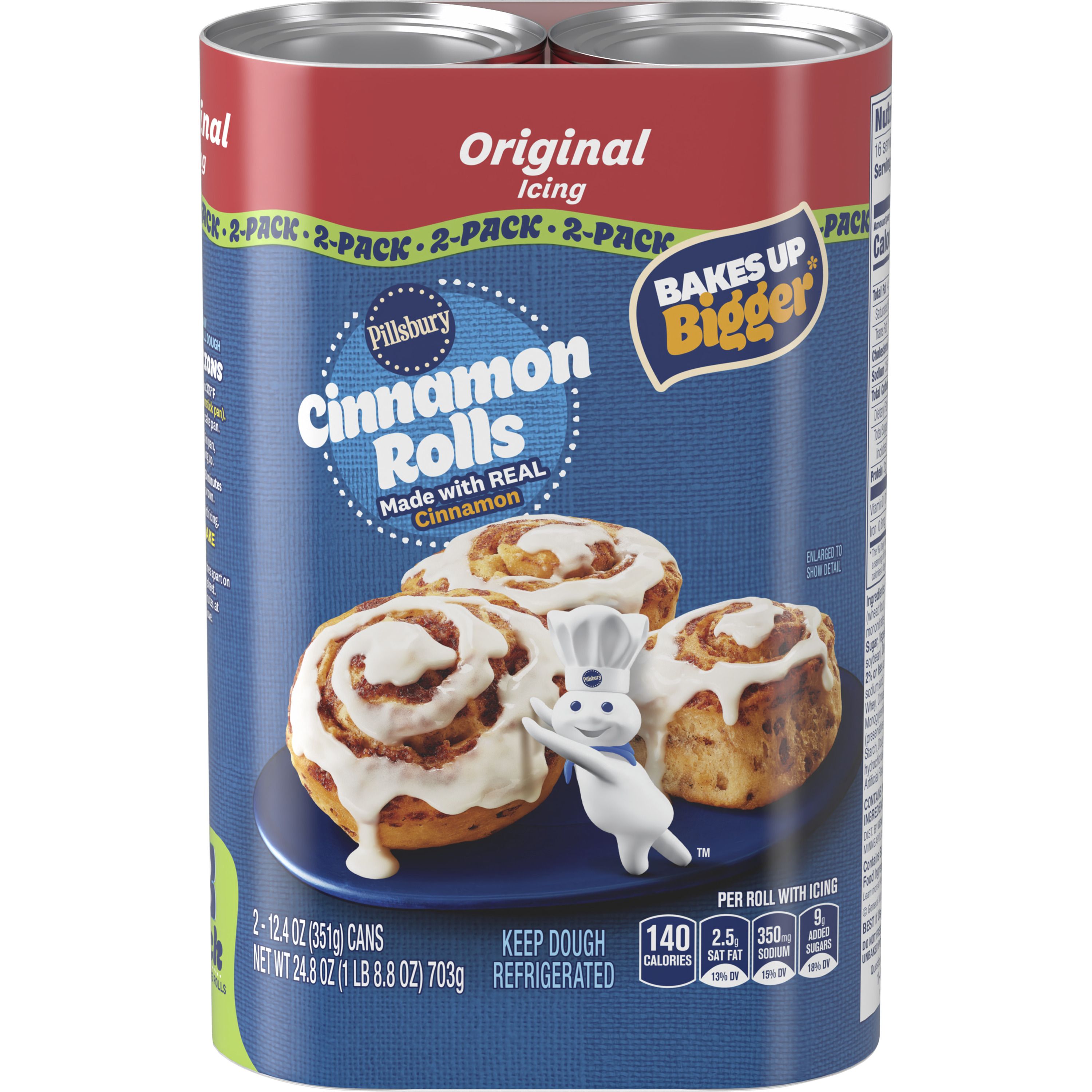 Pillsbury™ Cinnamon Rolls with Icing 2 Pack - Front
