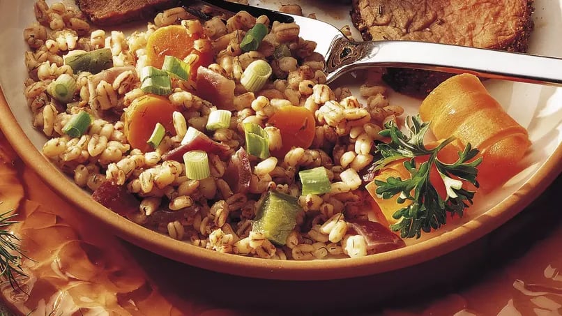 Toasted Barley with Mixed Vegetables