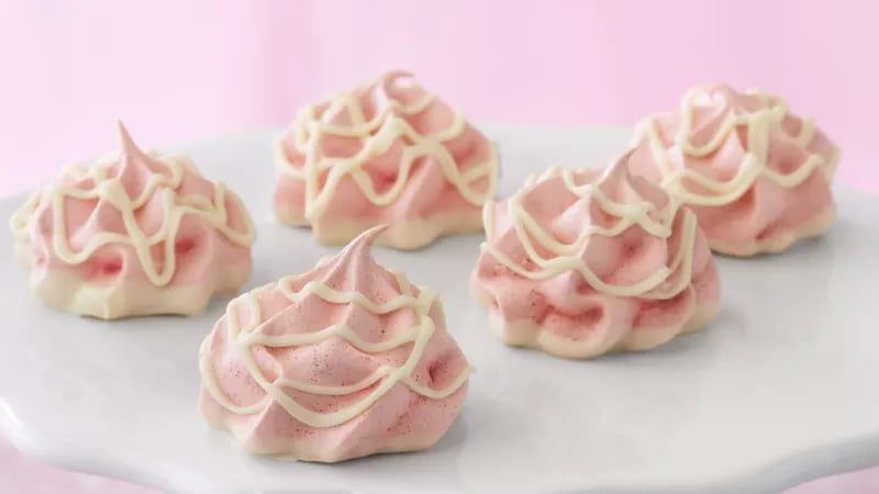 Cherry Meringue Puffs