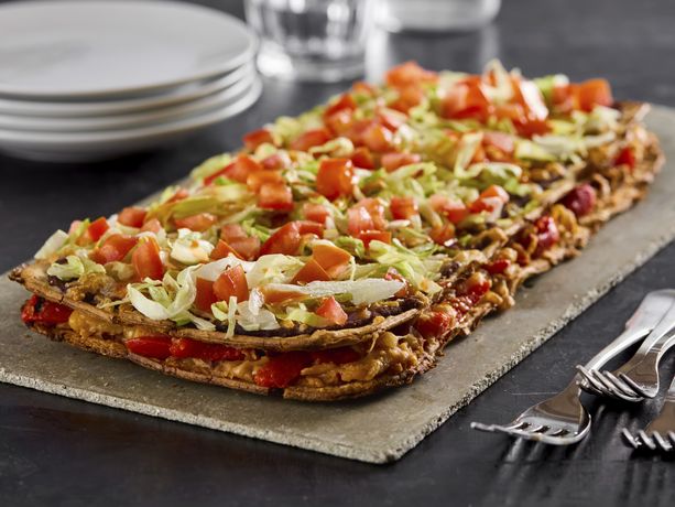 Double Decker Mexican Flatbread Pizza