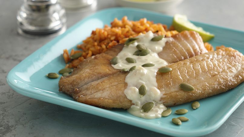 Pan-Seared Tilapia with Lime-Butter Sauce