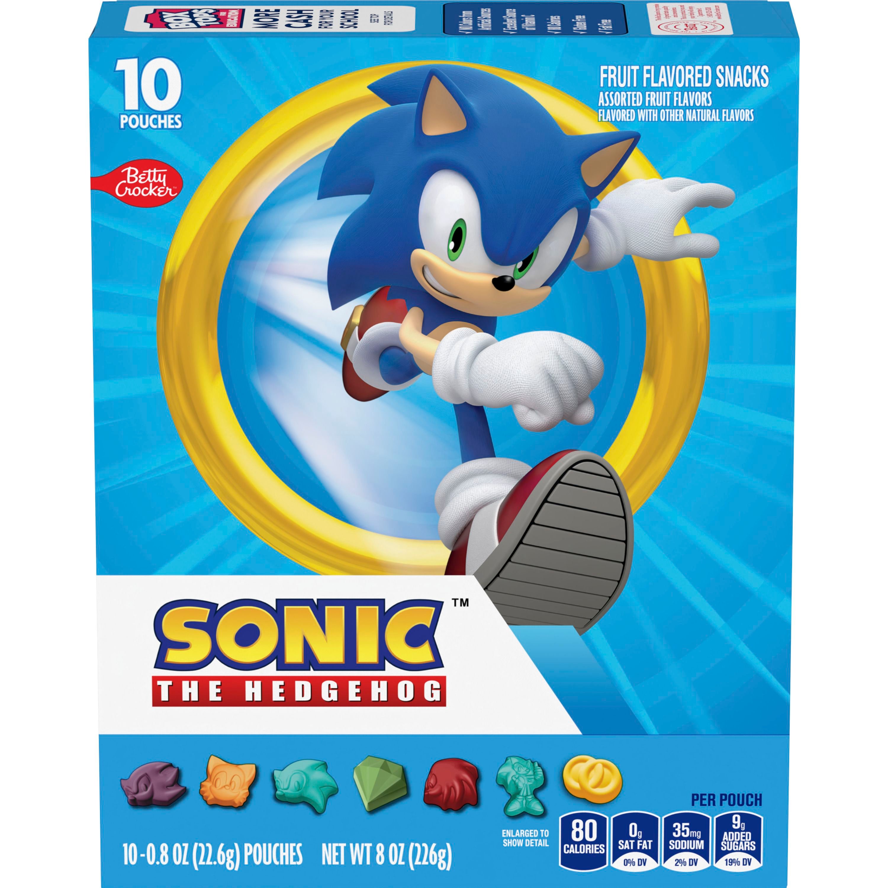 Betty Crocker™ Fruit Flavored Snacks Sonic The Hedgehog - Front