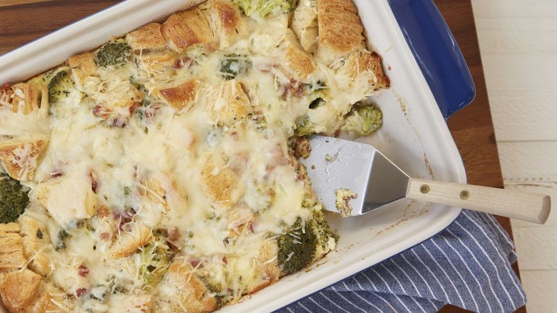Cheesy Pancetta and Broccoli Biscuit Bake