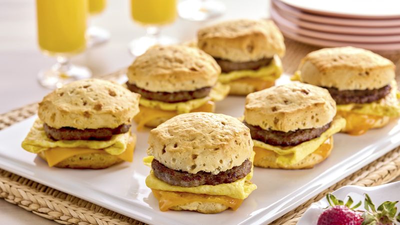 Maple Breakfast Biscuit Sandwiches
