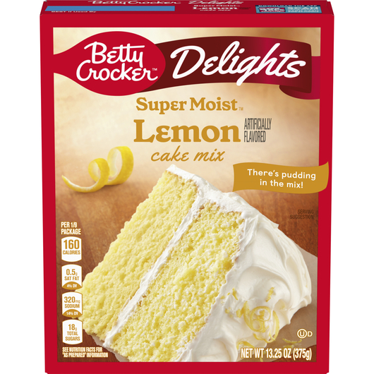 Betty Crocker Delights Super Moist Lemon Cake Mix 13.25 oz