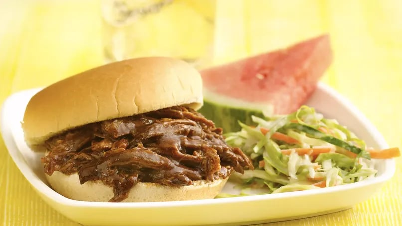 Root Beer Barbecue Beef Sandwiches