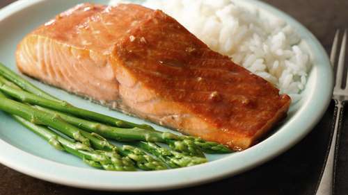 Grilled Salmon with Honey-Soy Marinade