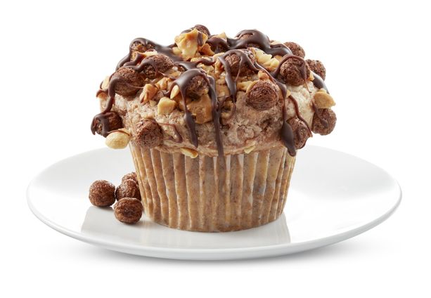 Cocoa Puffs™ and Peanut Butter Stuffed Muffins