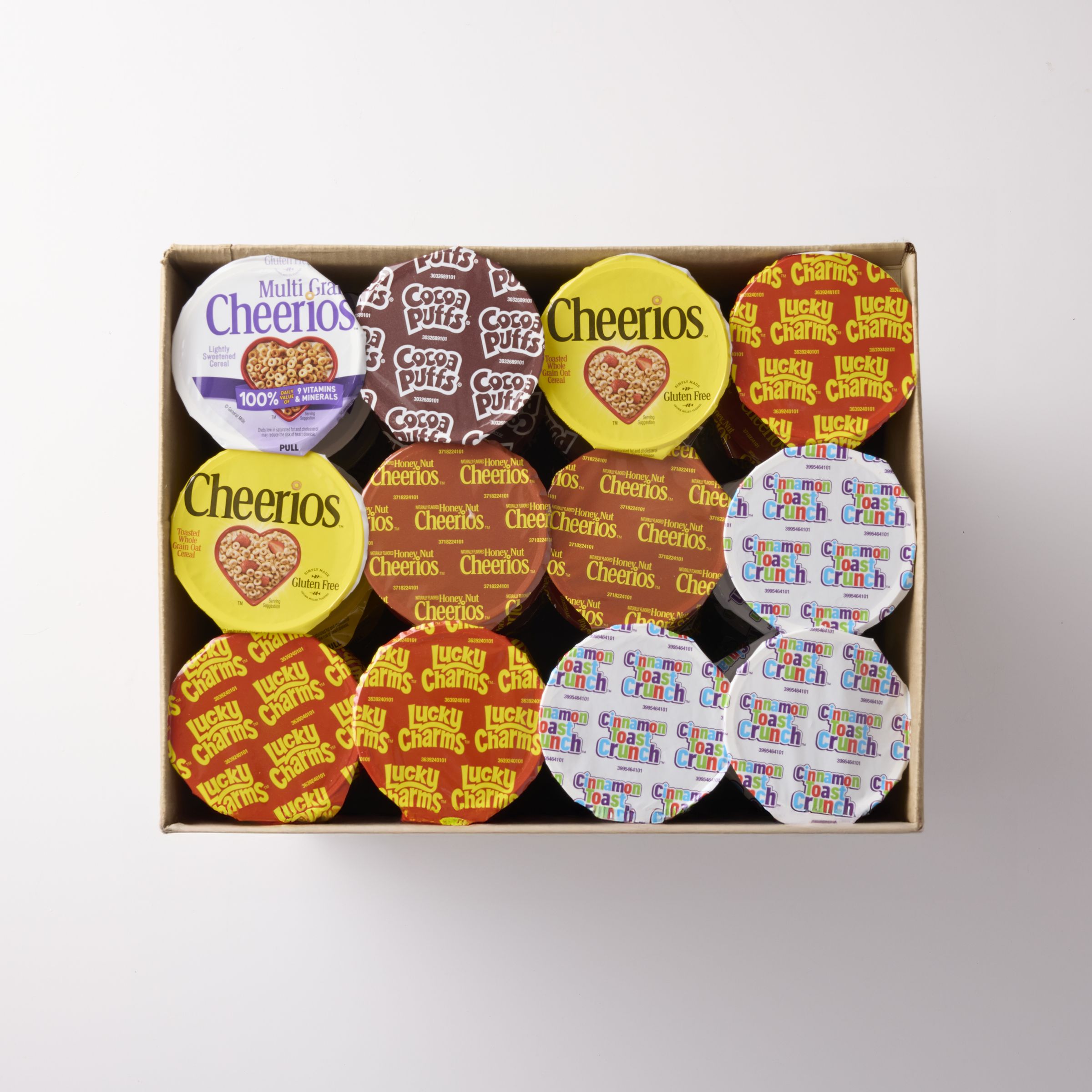  Open Case General Mills Cereal Single Serve Cup Family Variety Pack (60 ct) 1.704 oz  