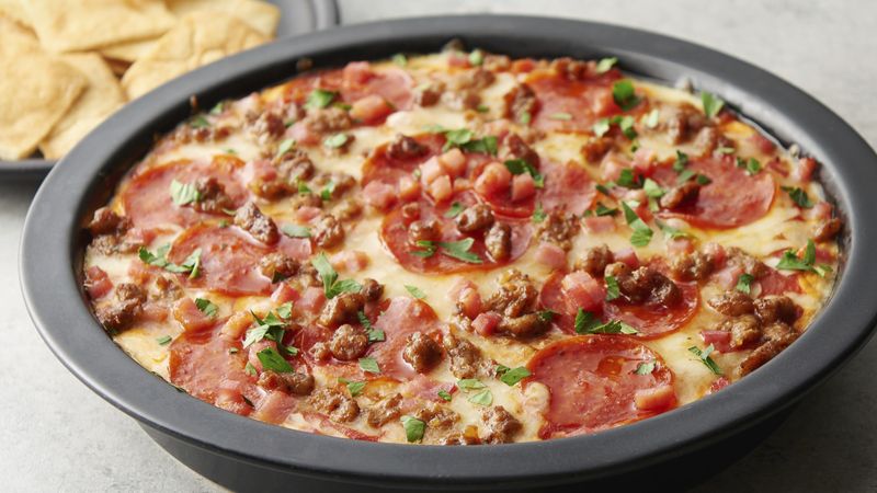 Extreme Meat Pizza Dip