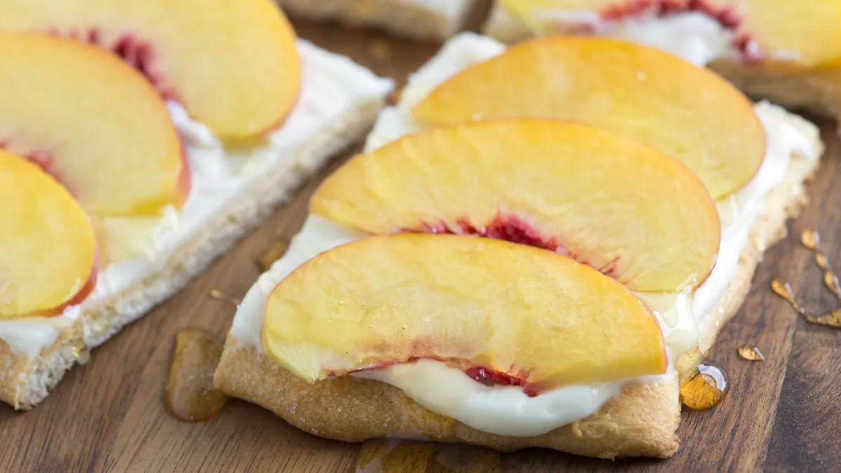 Peaches and Cream Flatbread