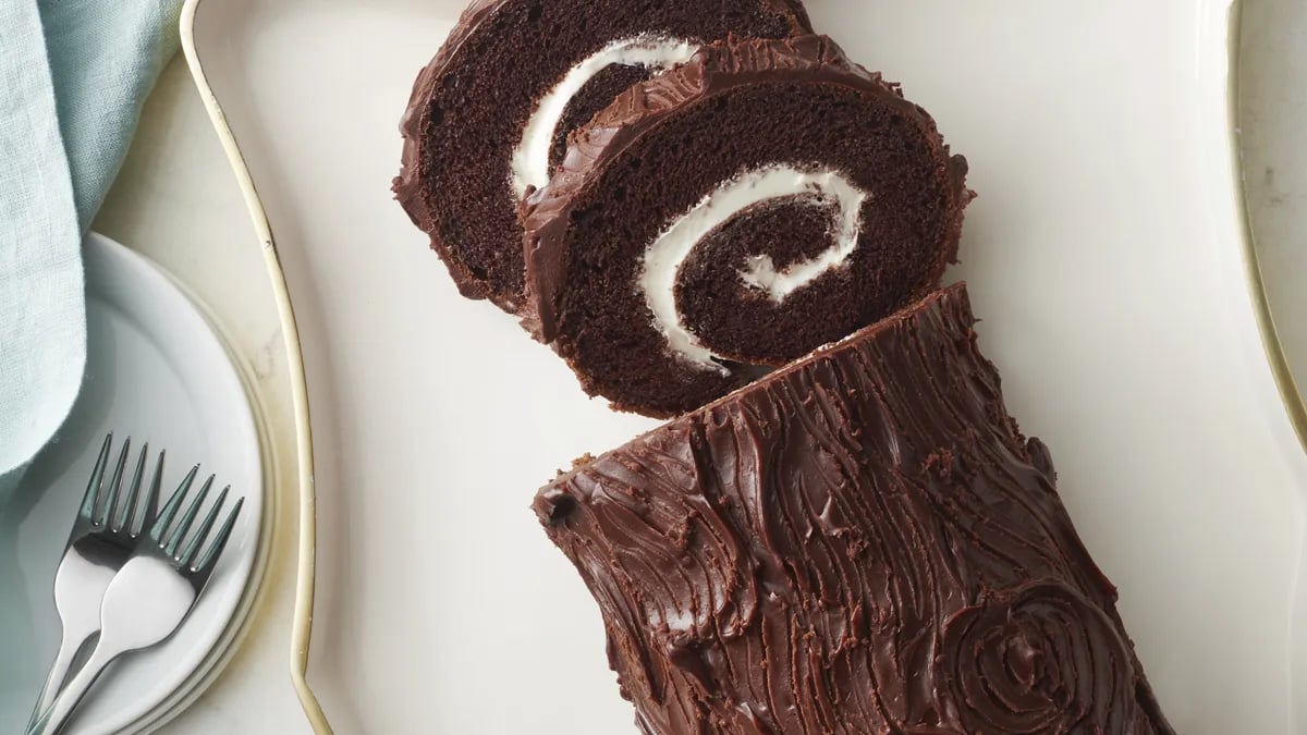 Yule Log Cake