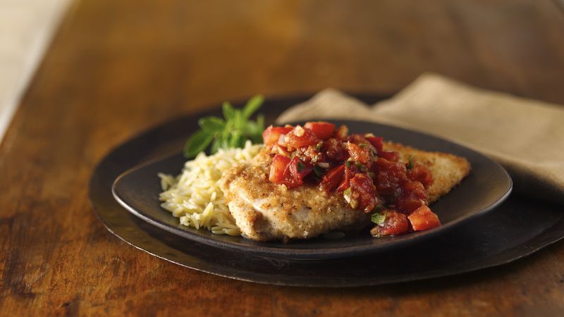Breaded Chicken with Tomatoes 