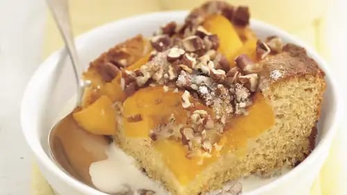 Peach-Pecan Cobbler