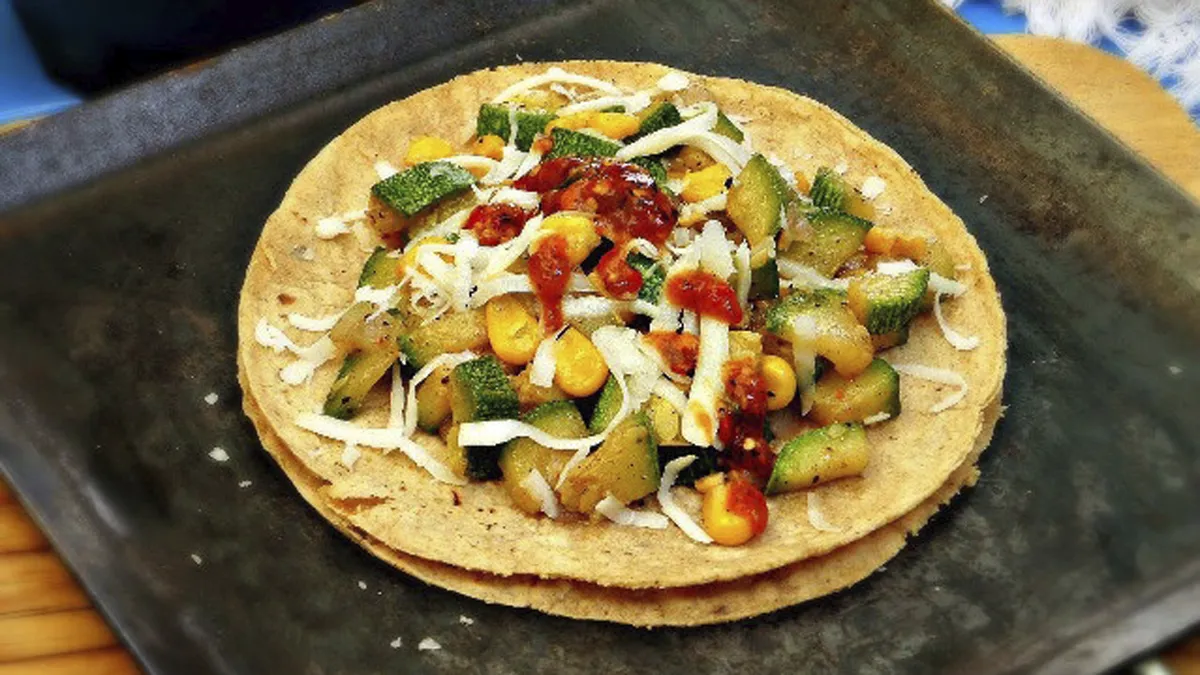 Zucchini and Corn Tacos