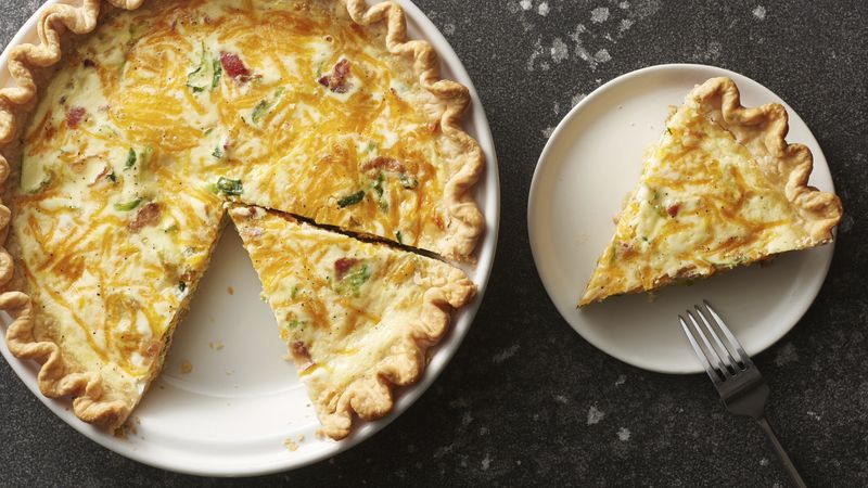 Bacon and Brussels Sprout Breakfast Quiche