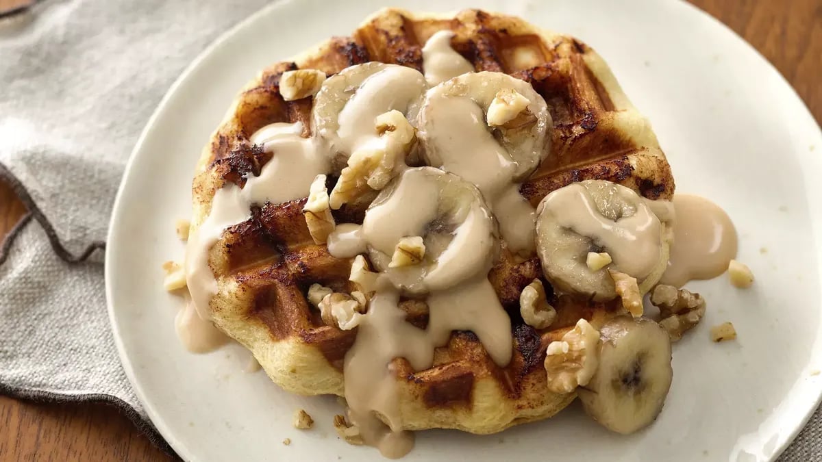 Chai-Glazed Cinnamon Waffles