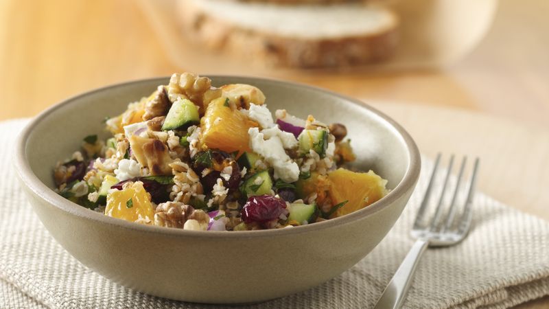 Fruited Tabbouleh with Walnuts and Feta