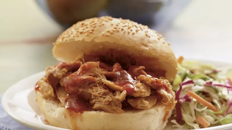 Slow-Cooker Turkey BBQ Sandwiches