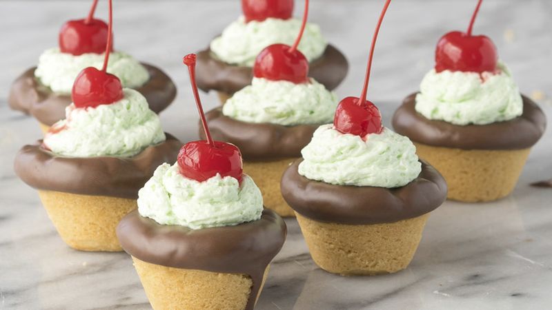 Spumoni Cookie Cups
