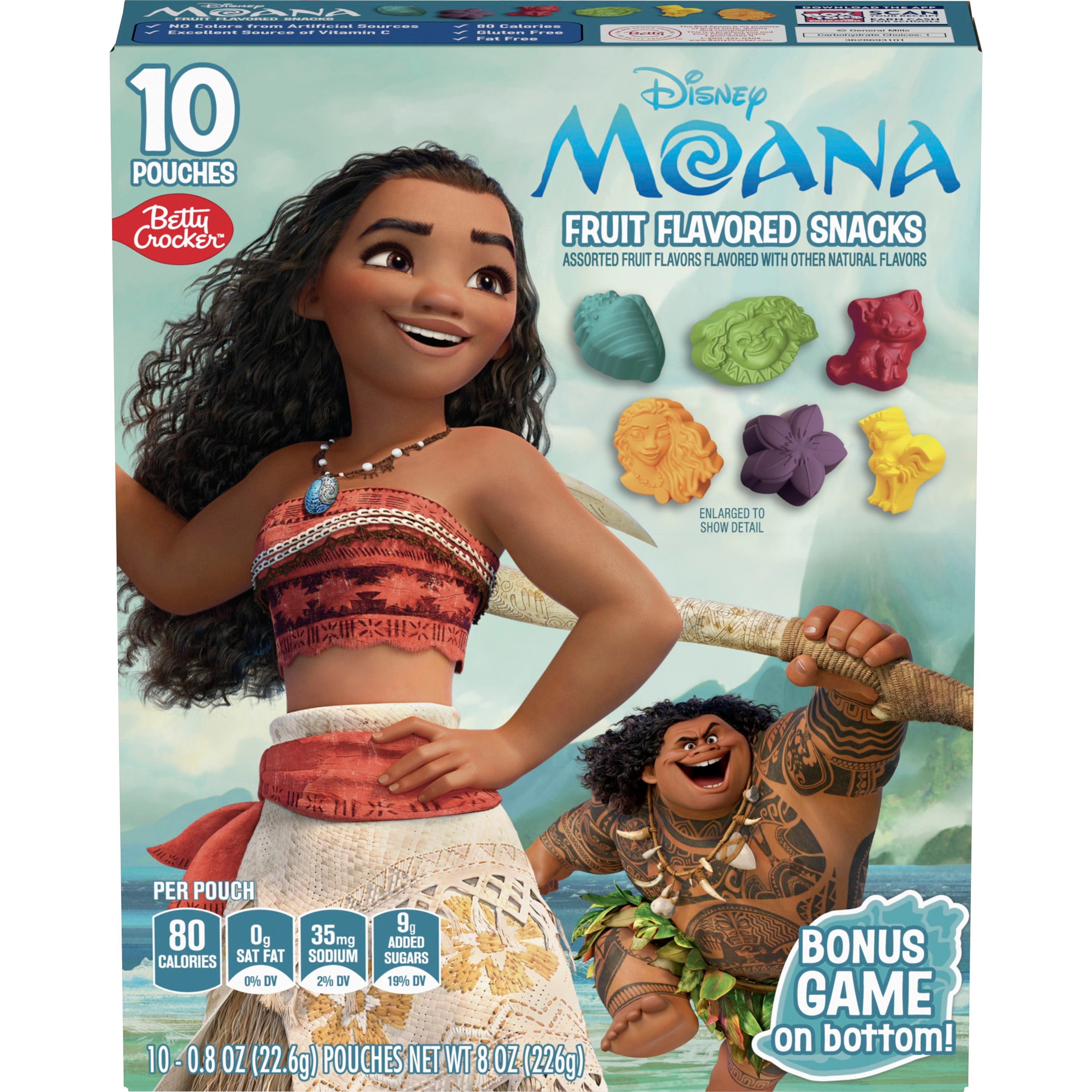 Betty Crocker™ Fruit Flavored Snacks Moana 10CT - Front