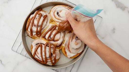 Apple Cinnamon Crescent Rolls with Dulce de Leche