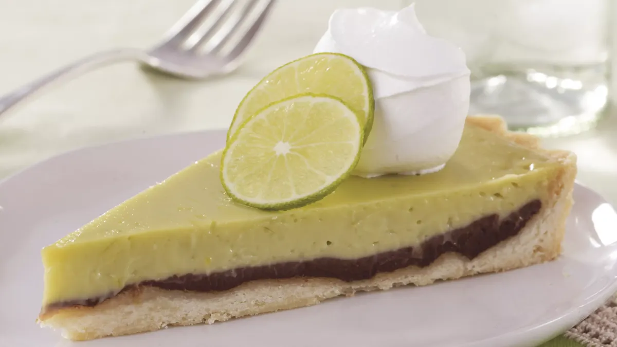 Black-Bottom Key Lime Tart