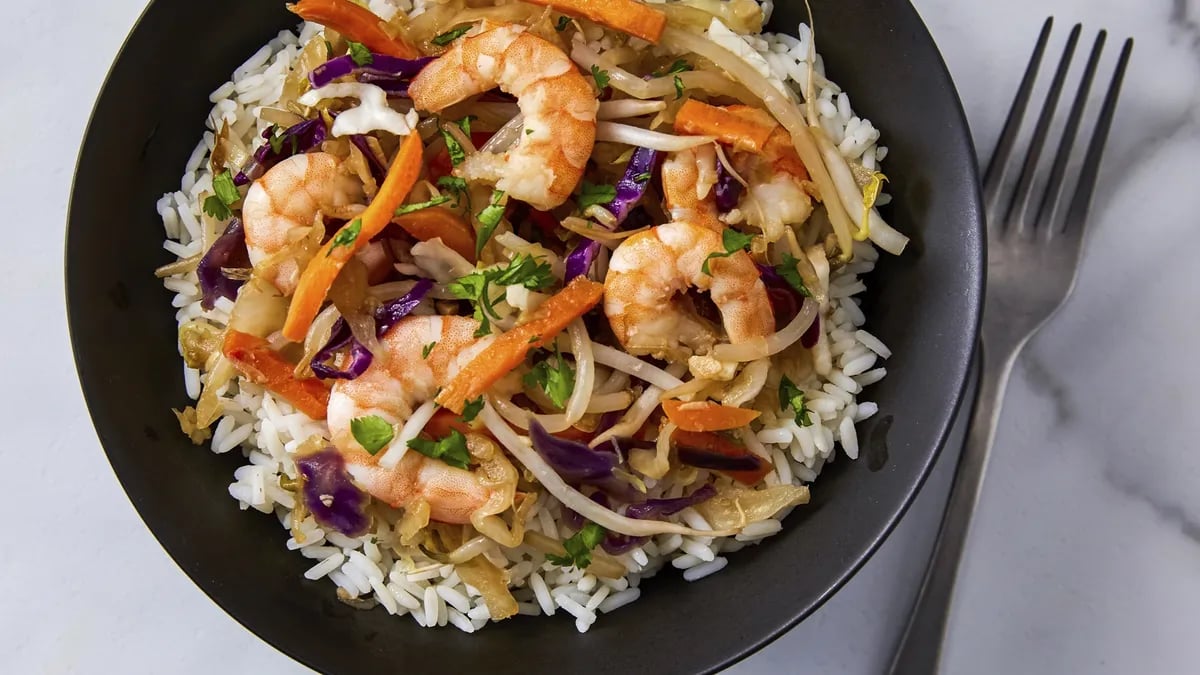 Easy Shrimp Stir-Fry for One