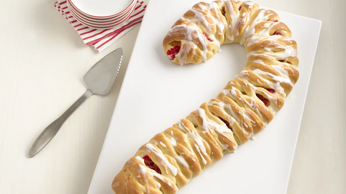 Candy Cane Coffee Cake