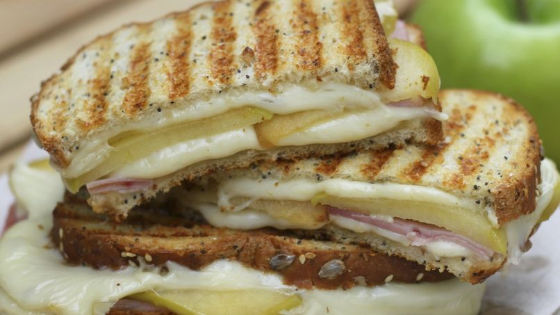 Apple and Ham Grilled Cheese Sandwich