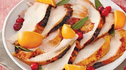 Dutch Oven Turkey Breast with Cranberry Orange Glaze - The Healthy Epicurean