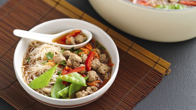 Spicy Asian Turkey-Noodle Soup 