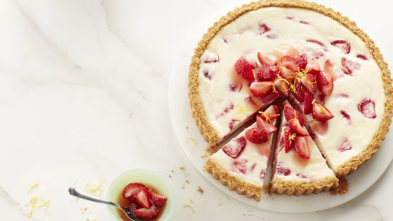 Strawberry-Lemon Cheesecake Tart