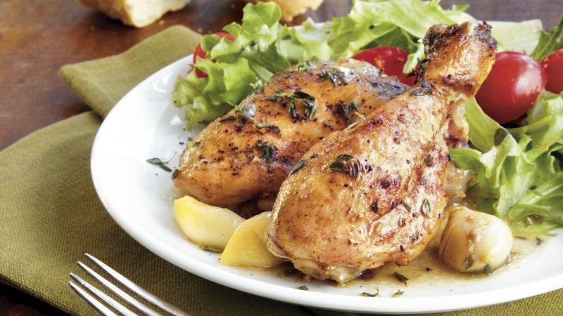 Slow-Cooker Forty-Garlic Chicken