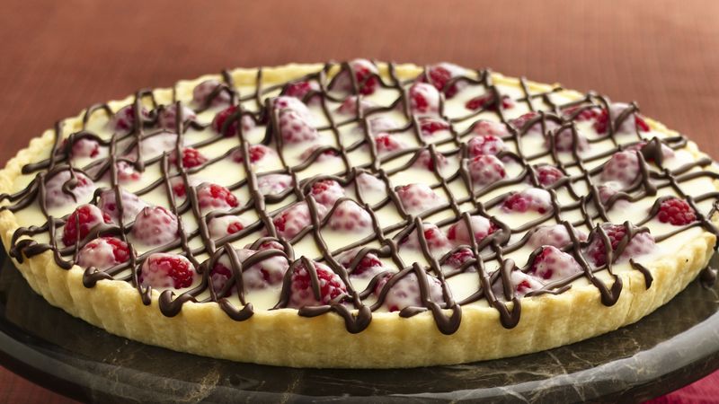 White Chocolate and Raspberry Tart