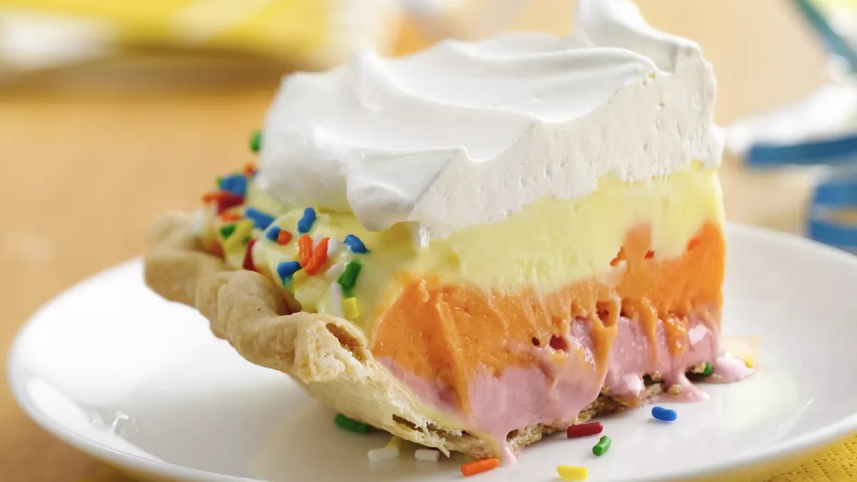 Sherbet Ombre Celebration Pie