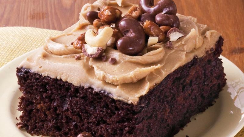 Chocolate Sheet Cake with Brown Sugar Frosting