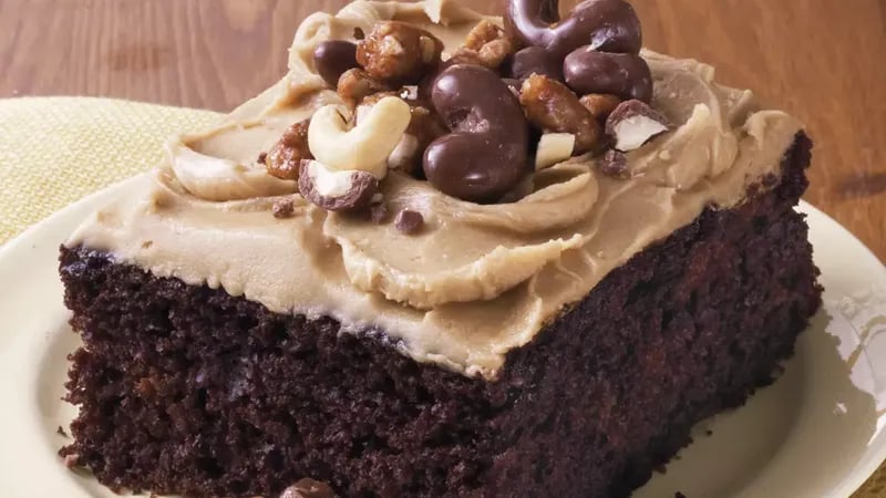 Chocolate Sheet Cake with Brown Sugar Frosting