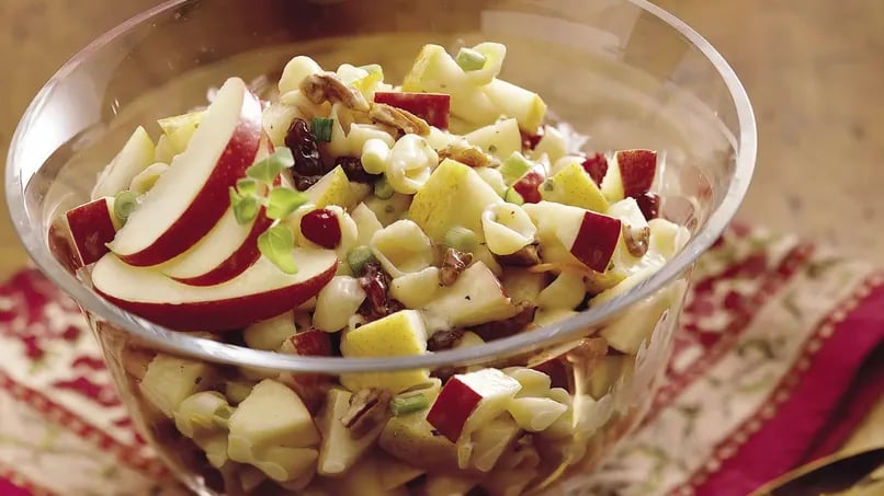 Winter Fruit Pasta Salad