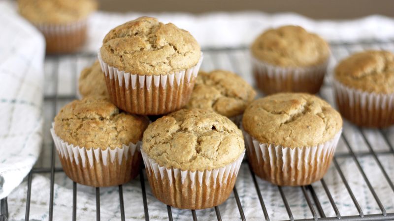 Banana-Peanut Butter Chia Seed Muffins