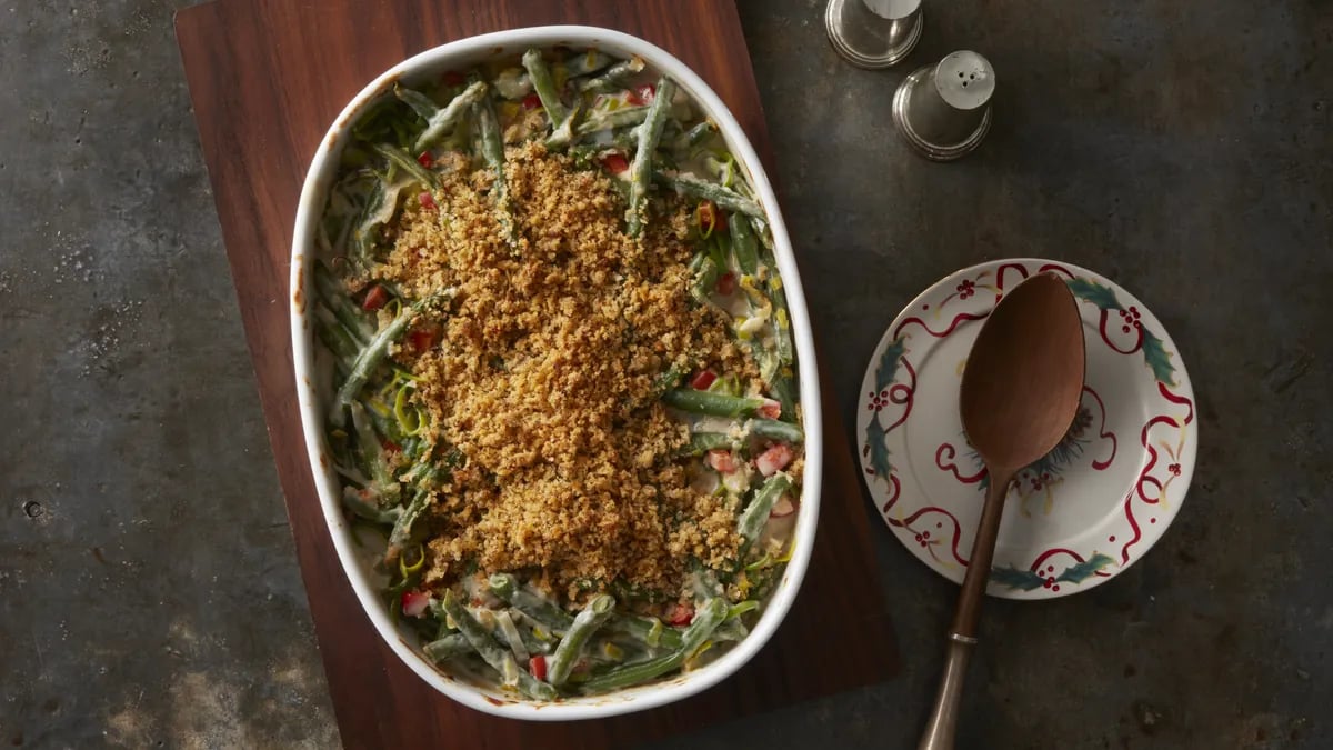 Green Bean and Leek Casserole