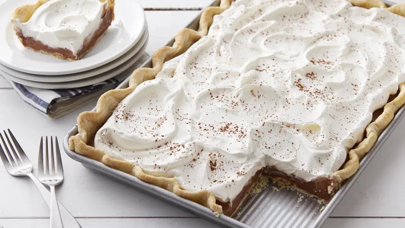 French Silk Slab Pie