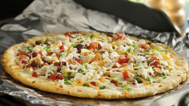 Grilled Chicken and Bacon Ranch Pizza