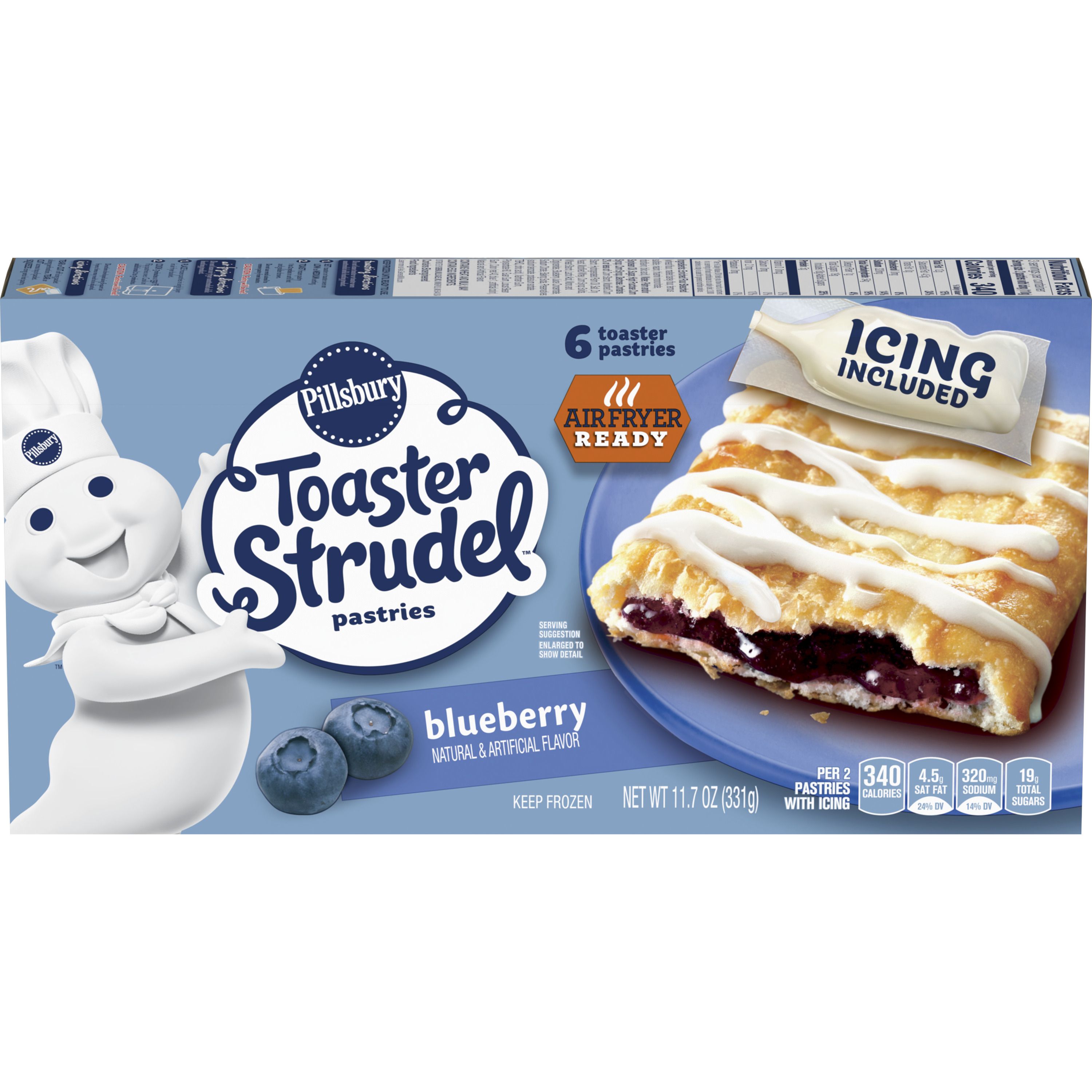 Pillsbury™ Blueberry Toaster Strudel™ - Front