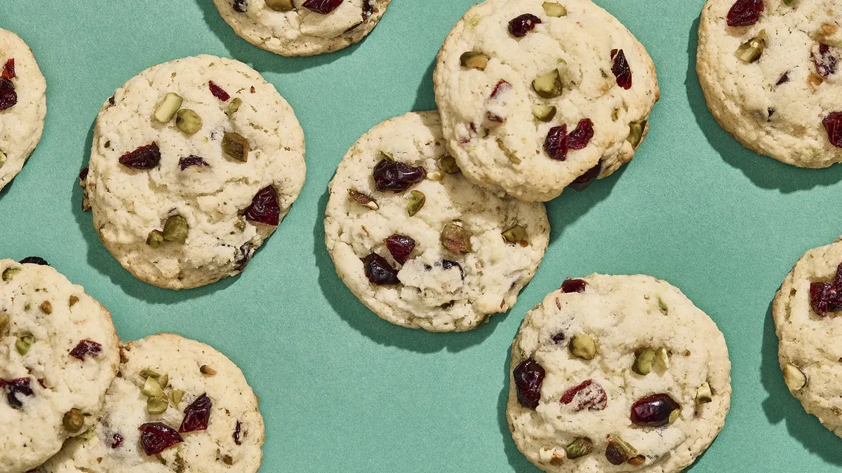 Pistachio Cranberry Goat Cheese Sugar Cookies