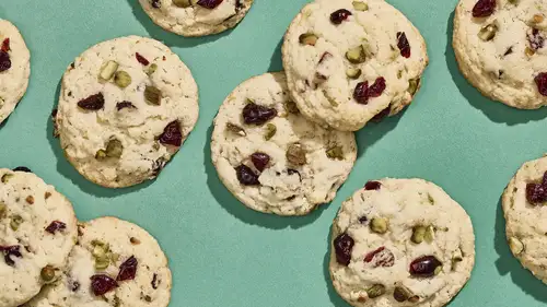 Pistachio Cranberry Goat Cheese Sugar Cookies